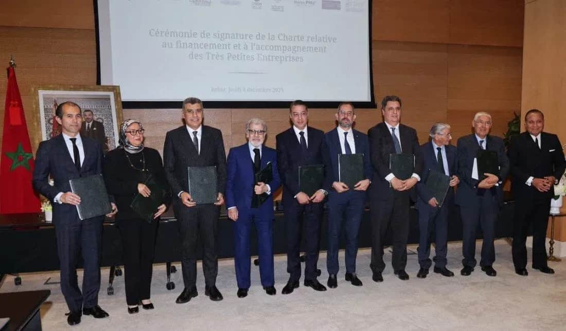 Rabat : signature de la Charte relative au financement et à l'accompagnement des TPE
