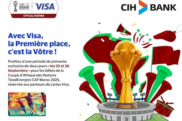 CIH Bank lance la carte DIMA MAGHRIB à l’occasion de la CAN 2025 au Maroc