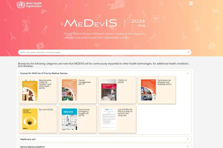 OMS : lancement de MeDevIS, une nouvelle plateforme pour améliorer l’accès aux dispositifs médicaux