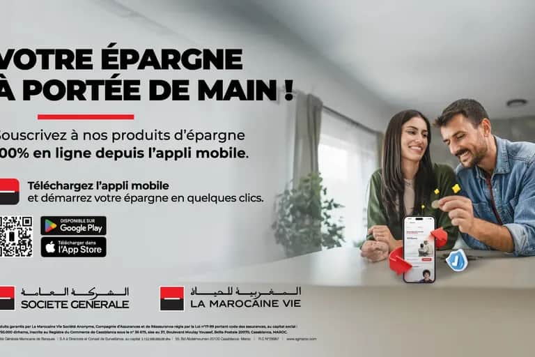 Société Générale Maroc et La Marocaine Vie lancent la souscription 100% en ligne pour les solutions d'épargne