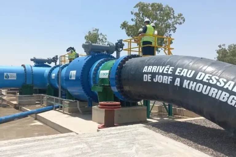 OCP Green Water met en service un pipeline d’eau dessalée entre Jorf Lasfar et Khouribga