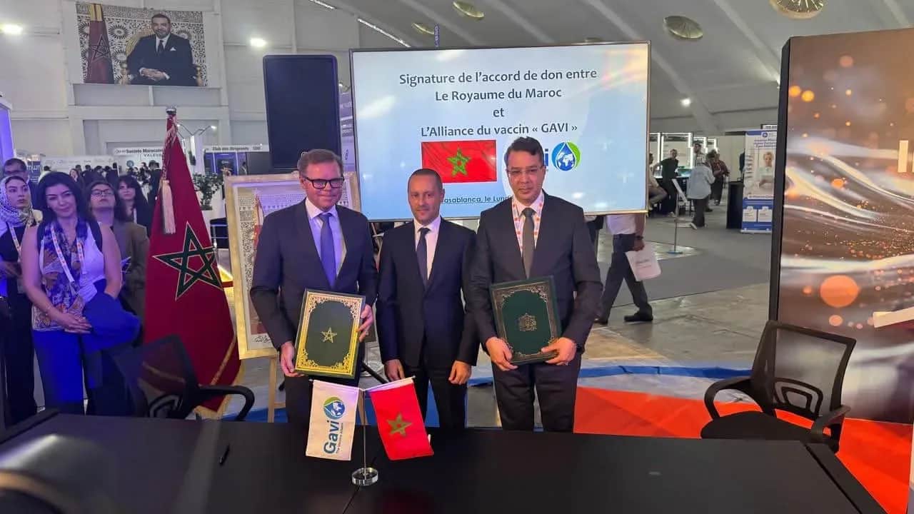 GITEX Future Health Africa : signature d'un accord sur un don de 5 millions de dollars octroyé par le Maroc à l'Alliance du Vaccin GAVI