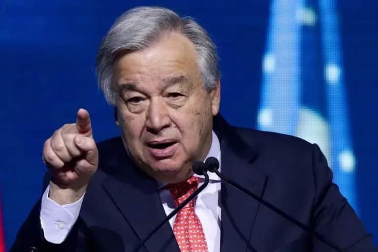 António Guterres alerte sur le début de l'effondrement climatique