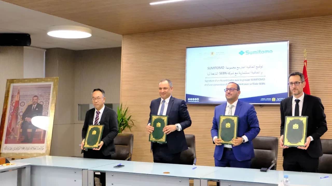 Industrie automobile: signature d’un accord avec le groupe SUMITOMO et d’une convention d’investissement avec sa filiale SEBN