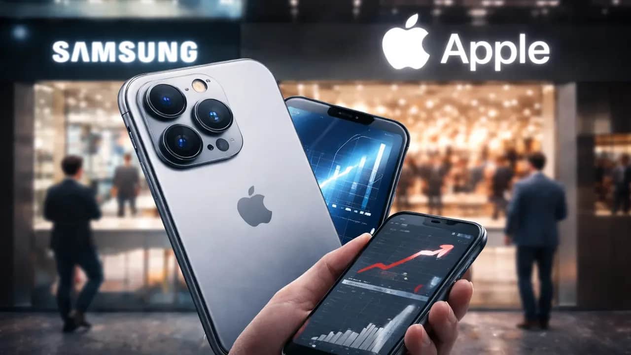 Smartphones : le marché cale, Apple avance et prend la 1ère place au T1 2026
