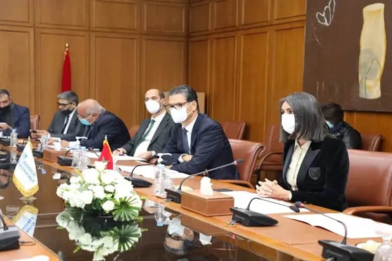 Nadia Fettah s’entretient avec le vice-président du Groupe de la Banque mondiale pour la région MENA