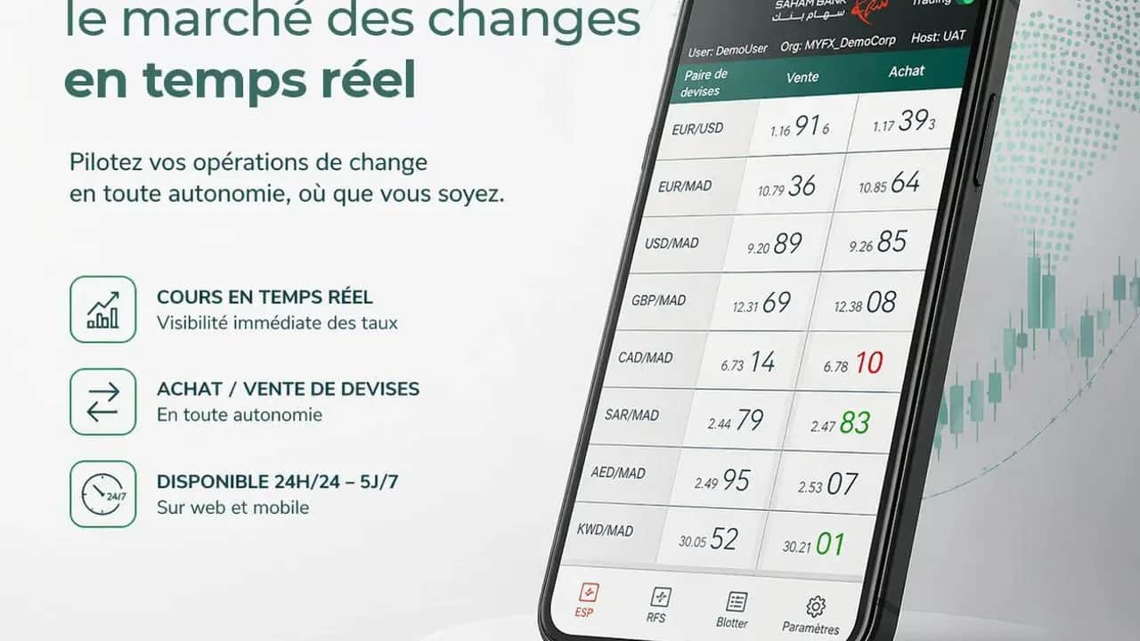 Saham Bank lance MyFX, sa plateforme de change digital désormais disponible sur mobile