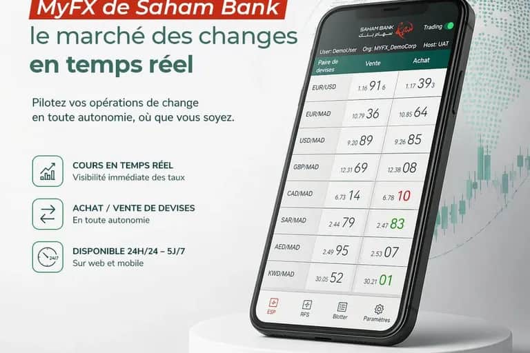 Saham Bank lance MyFX, sa plateforme de change digital désormais disponible sur mobile