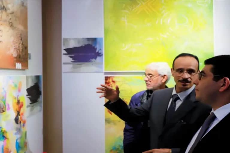 Vernissage à Rabat de l'exposition «La poésie aux couleurs d'Al-Qods: traits des poètes par les plumes des plasticiens»
