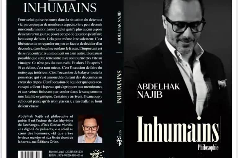 Vient de paraître : «Inhumains» de Abdelhak Najib aux Éditions Orion