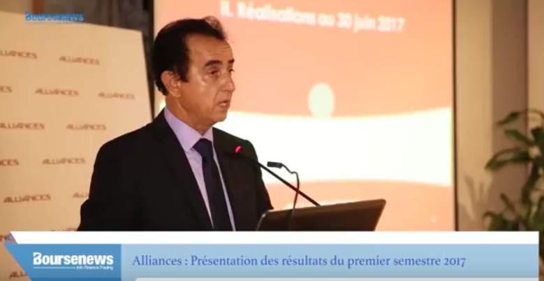 Ahmed Ammor commente les réalisations d'Alliances au premier semestre 2017