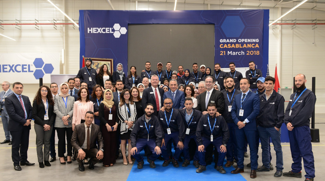 Le géant Hexcel inaugure son nouveau site de production à Midparc