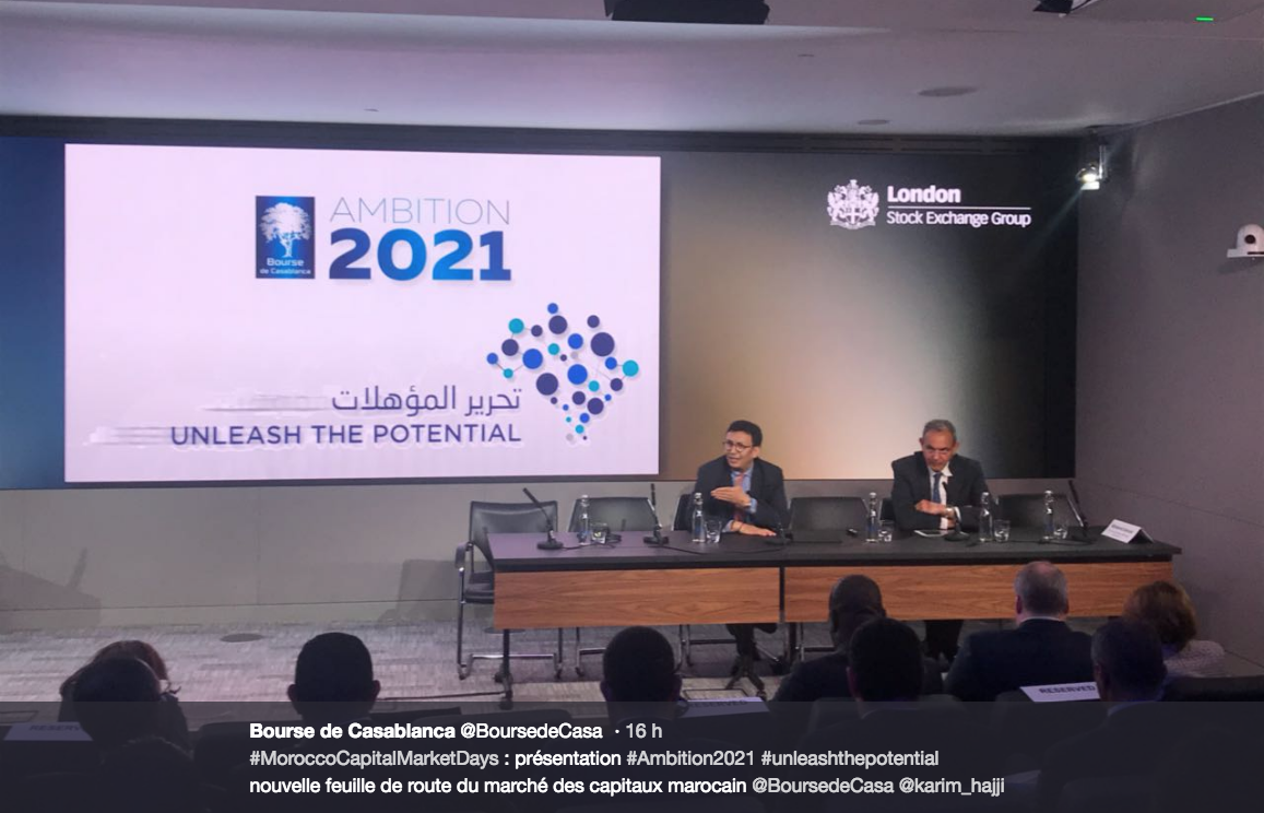 Présentation à Londres du plan de la Bourse de Casablanca pour libérer le potentiel du marché des capitaux