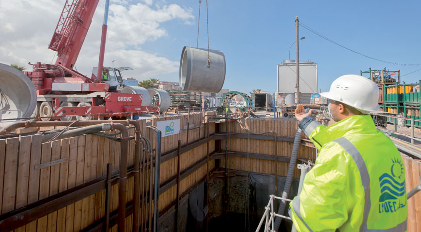 Lydec fait le point sur les travaux de la galerie de stockage des eaux pluviales de Hay Sadri