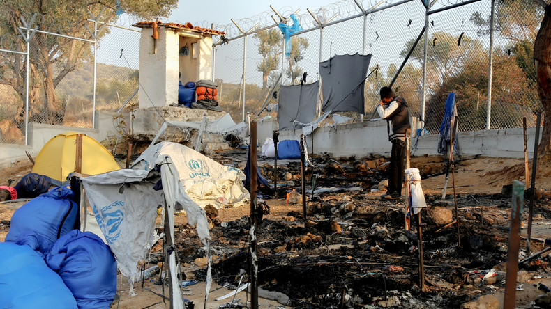 Grèce: incendie dans le camp de Samos, 200 migrants laissés sans abri