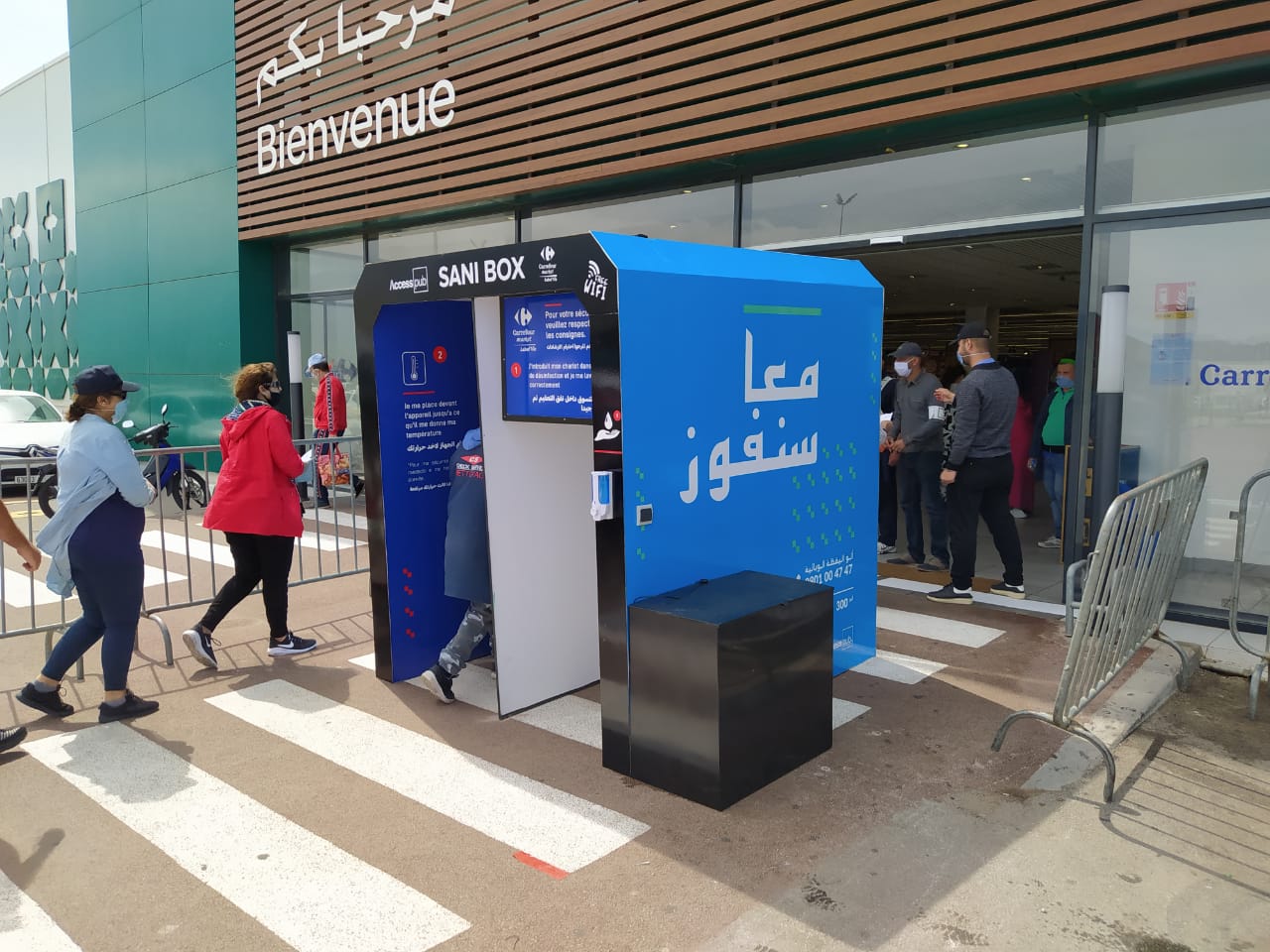 Covid-19 Maroc : LabelVie met en place des sas de désinfection