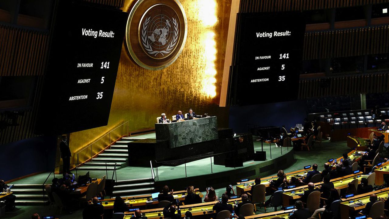 Vote jeudi de l'Assemblée générale de l'ONU sur une suspension de la Russie du Conseil des droits de l'Homme