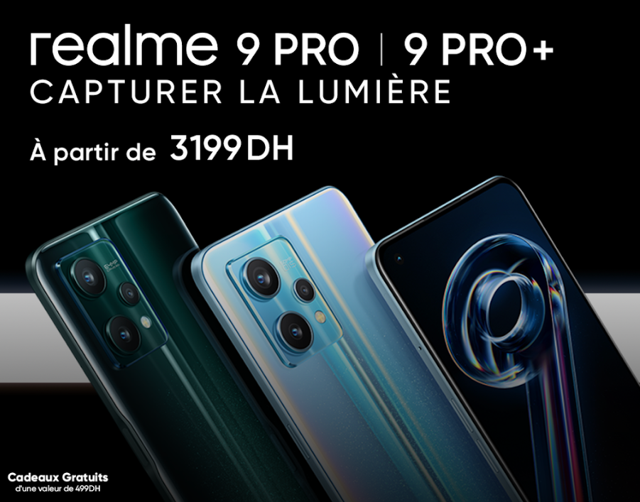 Smartphones: realme annonce le lancement du realme 9 Pro+ 5G