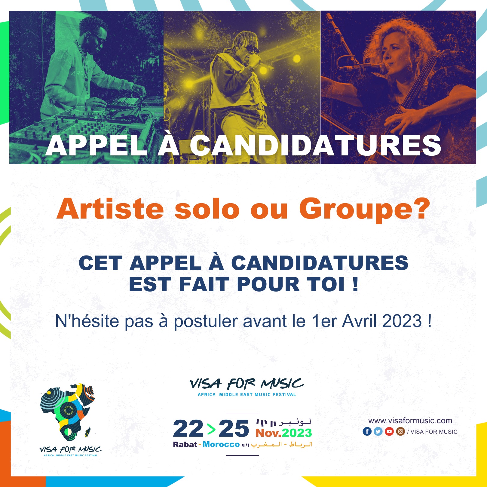 Visa For Music 2023 : «A vos marques, prêts, postulez !»
